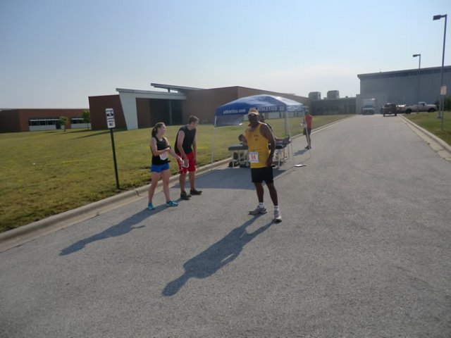 Saturday June 30, 2012 - Runners making the finish of The Great 8K!