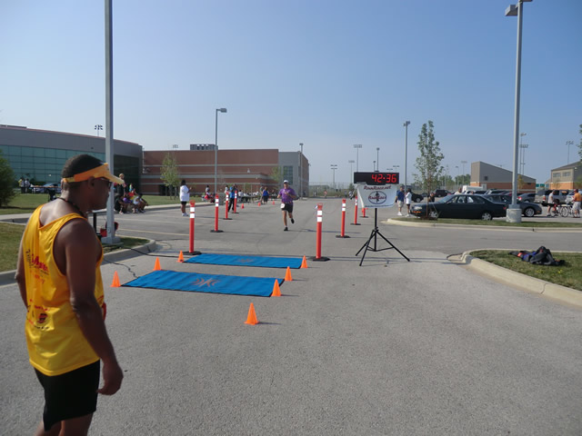 Saturday June 30, 2012 - Runners making the finish of The Great 8K!