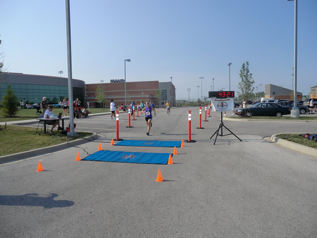 Saturday June 30, 2012 - Runners making the finish of The Great 8K!