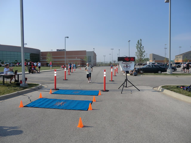 Saturday June 30, 2012 - Runners making the finish of The Great 8K!