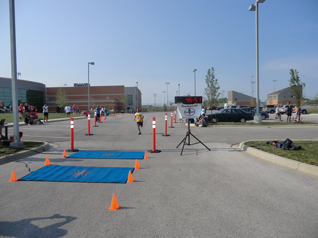 Saturday June 30, 2012 - Runners making the finish of The Great 8K!