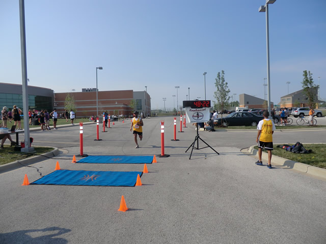 Saturday June 30, 2012 - Runners making the finish of The Great 8K!