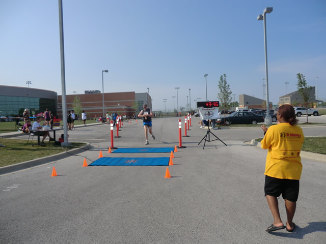 Saturday June 30, 2012 - Runners making the finish of The Great 8K!
