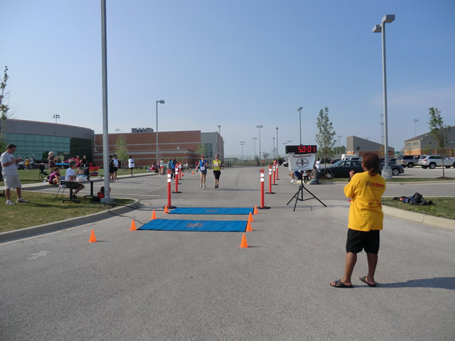 Saturday June 30, 2012 - Runners making the finish of The Great 8K!