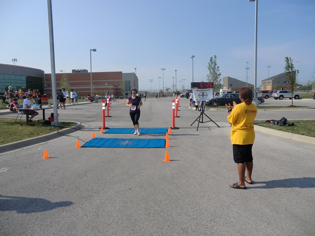 Saturday June 30, 2012 - Runners making the finish of The Great 8K!