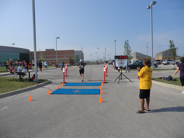 Saturday June 30, 2012 - Runners making the finish of The Great 8K!