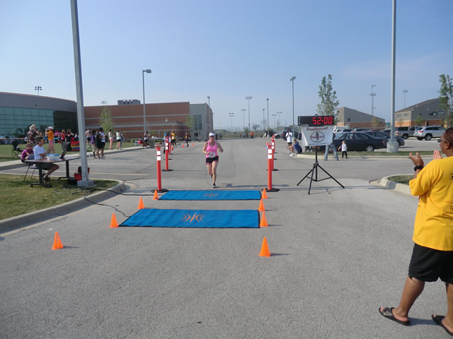 Saturday June 30, 2012 - Runners making the finish of The Great 8K!