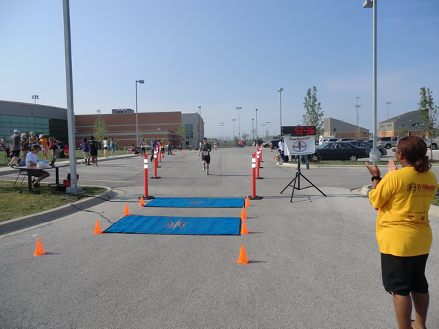 Saturday June 30, 2012 - Runners making the finish of The Great 8K!