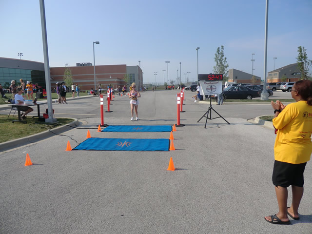 Saturday June 30, 2012 - Runners making the finish of The Great 8K!