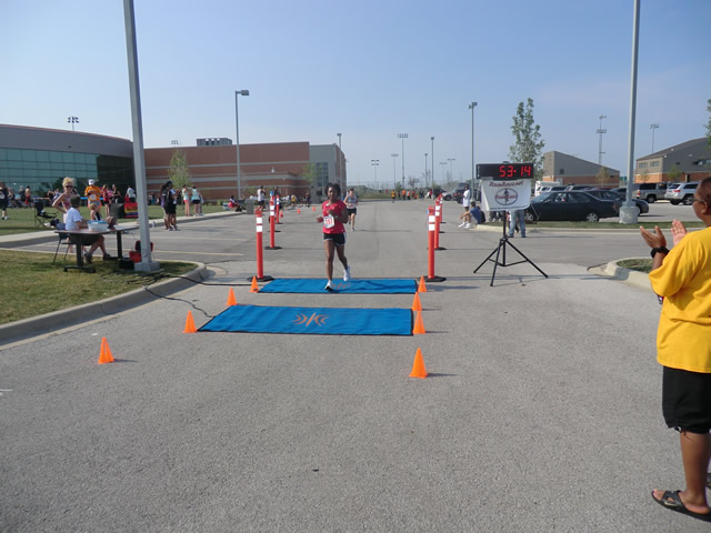 Saturday June 30, 2012 - Runners making the finish of The Great 8K!