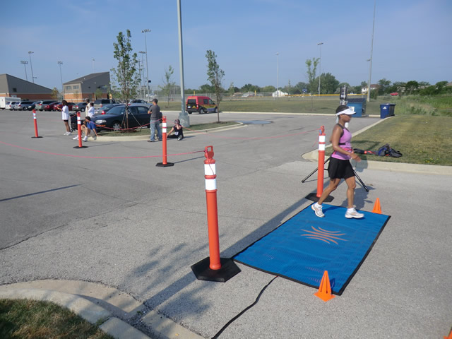 Saturday June 30, 2012 - Runners making the finish of The Great 8K!