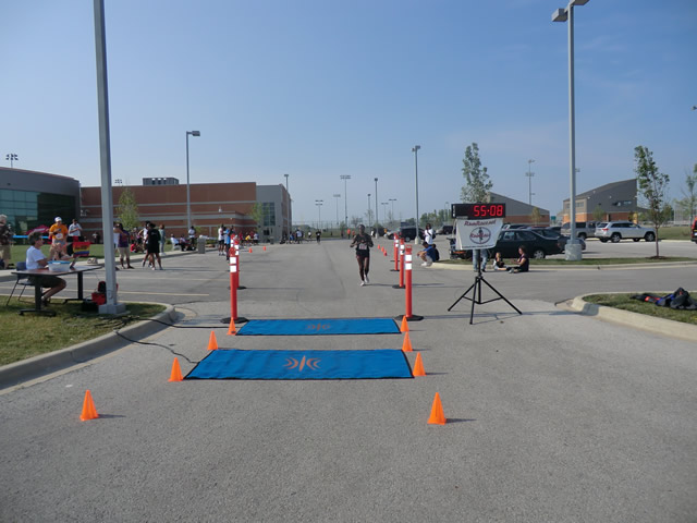 Saturday June 30, 2012 - Runners making the finish of The Great 8K!
