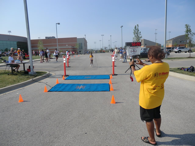 Saturday June 30, 2012 - Runners making the finish of The Great 8K!