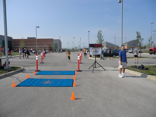 Saturday June 30, 2012 - Runners making the finish of The Great 8K!