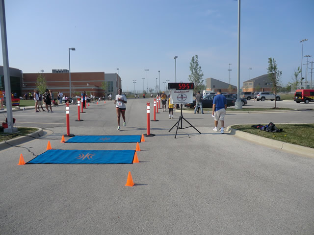 Saturday June 30, 2012 - Runners making the finish of The Great 8K!