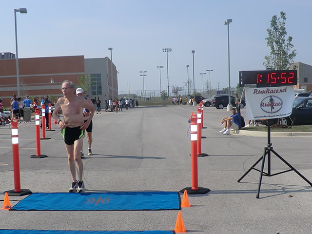 Saturday June 30, 2012 - Runners making the finish of The Great 8K!