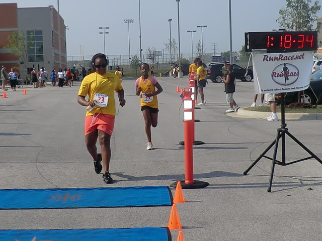Saturday June 30, 2012 - Runners making the finish of The Great 8K!