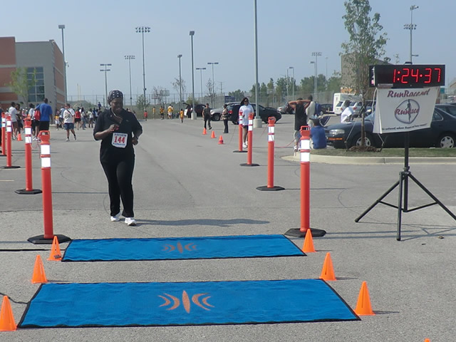 Saturday June 30, 2012 - Runners making the finish of The Great 8K!