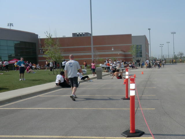 Saturday June 30, 2012 - Runners making the finish of The Great 8K!