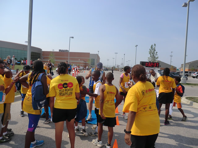 Saturday June 30, 2012 - Runners making the finish of The Great 8K!