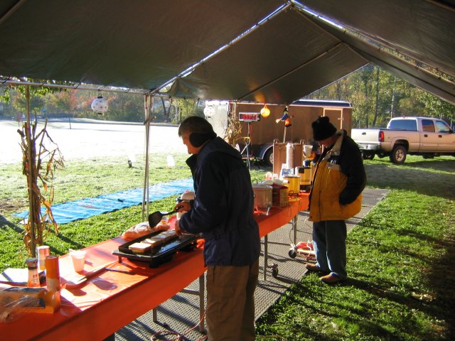 Another view of the schoolside Aid Station.