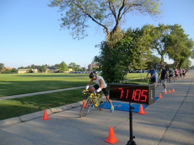 Start of the Adult Super Sprint Duo : Saturday August 10, 2013