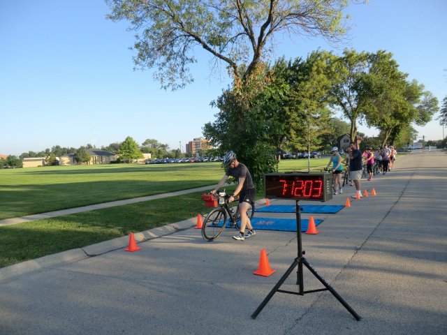 Start of the Adult Super Sprint Duo : Saturday August 10, 2013