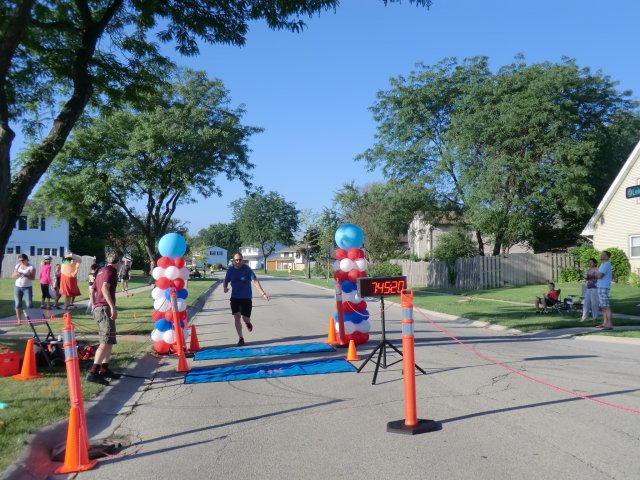 Finisher Line of the Adult Super Sprint Duo : Saturday August 10, 2013