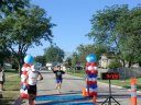 Finisher Line of the Adult Super Sprint Duo : Saturday August 10, 2013