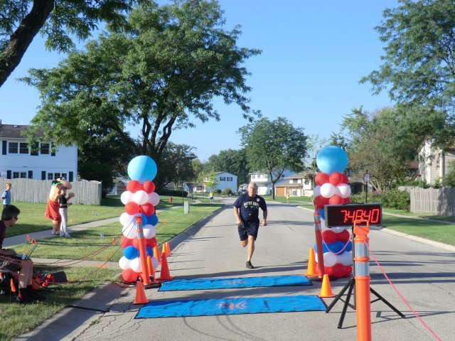 Finisher Line of the Adult Super Sprint Duo : Saturday August 10, 2013