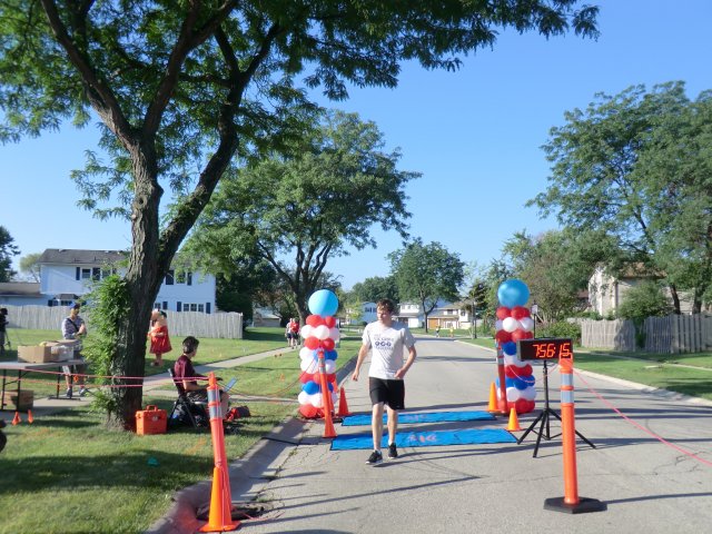 Finisher Line of the Adult Super Sprint Duo : Saturday August 10, 2013