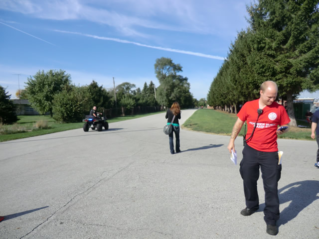 Pre-race gathering and ceremonies of Hoosier Burn Camp 5K : Saturday September 28, 2013