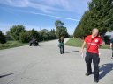 Pre-race gathering and ceremonies of Hoosier Burn Camp 5K : Saturday September 28, 2013