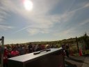 Pre-race gathering and ceremonies of Hoosier Burn Camp 5K : Saturday September 28, 2013