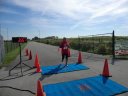 Action at the finish line... Hoosier Burn Camp 5K Run