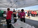 RD Patrick Westbury presents awards upon completion of the 5k run.