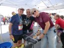 Rich (The Troubadour - far right) Limacher greets buddies from races of yore!