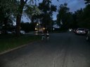 Runners tour the streets of Park Ridge in MSW Light Up Night 5k : Saturday October 5th, 2013