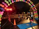Top participants make their finish line in the inaugural MSW Light Up the Night 5k!