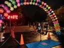 Top participants make their finish line in the inaugural MSW Light Up the Night 5k!