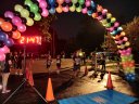 Top participants make their finish line in the inaugural MSW Light Up the Night 5k!