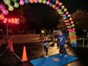 Top participants make their finish line in the inaugural MSW Light Up the Night 5k!
