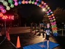Top participants make their finish line in the inaugural MSW Light Up the Night 5k!