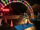 Finish line of the inaugural MSW Light Up the Night 5k.