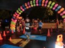 Finish line of the inaugural MSW Light Up the Night 5k