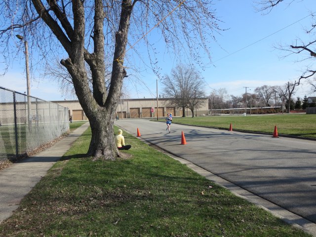 A finish area scene as it happened in Hammond at the 10k/5k Charity Run.