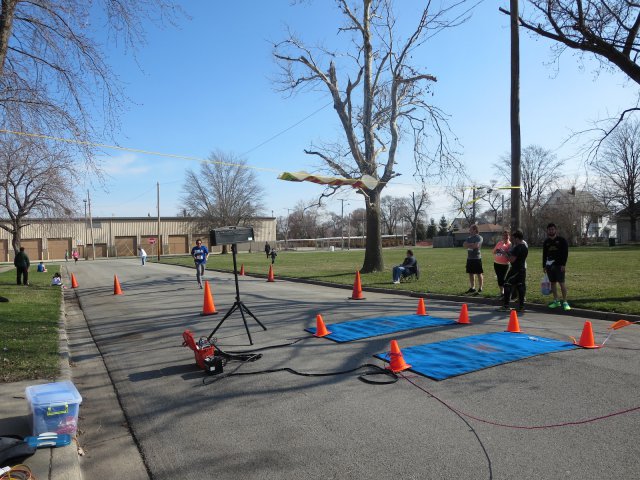 A finish area scene as it happened in Hammond at the 10k/5k Charity Run.