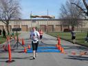 A finish area scene as it happened in Hammond at the 10k/5k Charity Run.