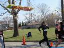 A finish area scene as it happened in Hammond at the 10k/5k Charity Run.