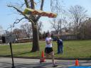A finish area scene as it happened in Hammond at the 10k/5k Charity Run.